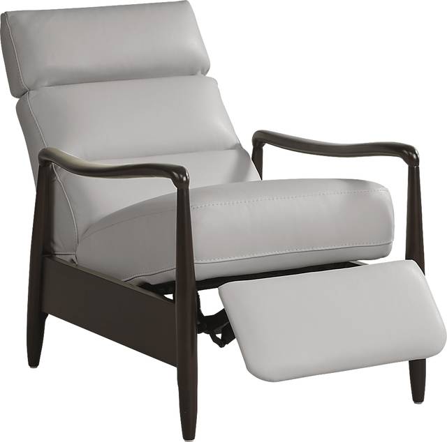 Coleston Light Gray Push Back Recliner - Thumbnail - Image 1