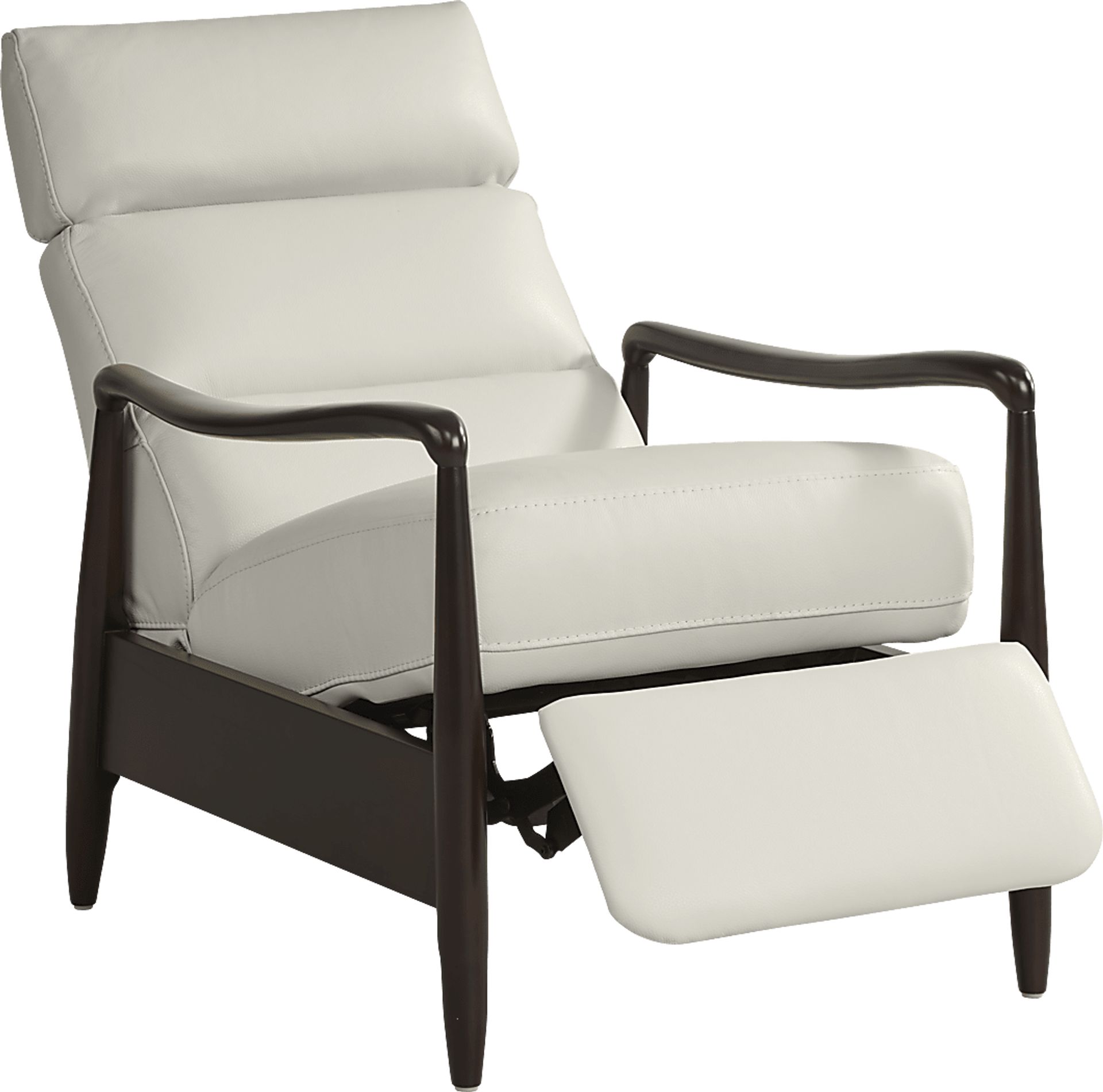 Coleston White Push Back Recliner - Image 3
