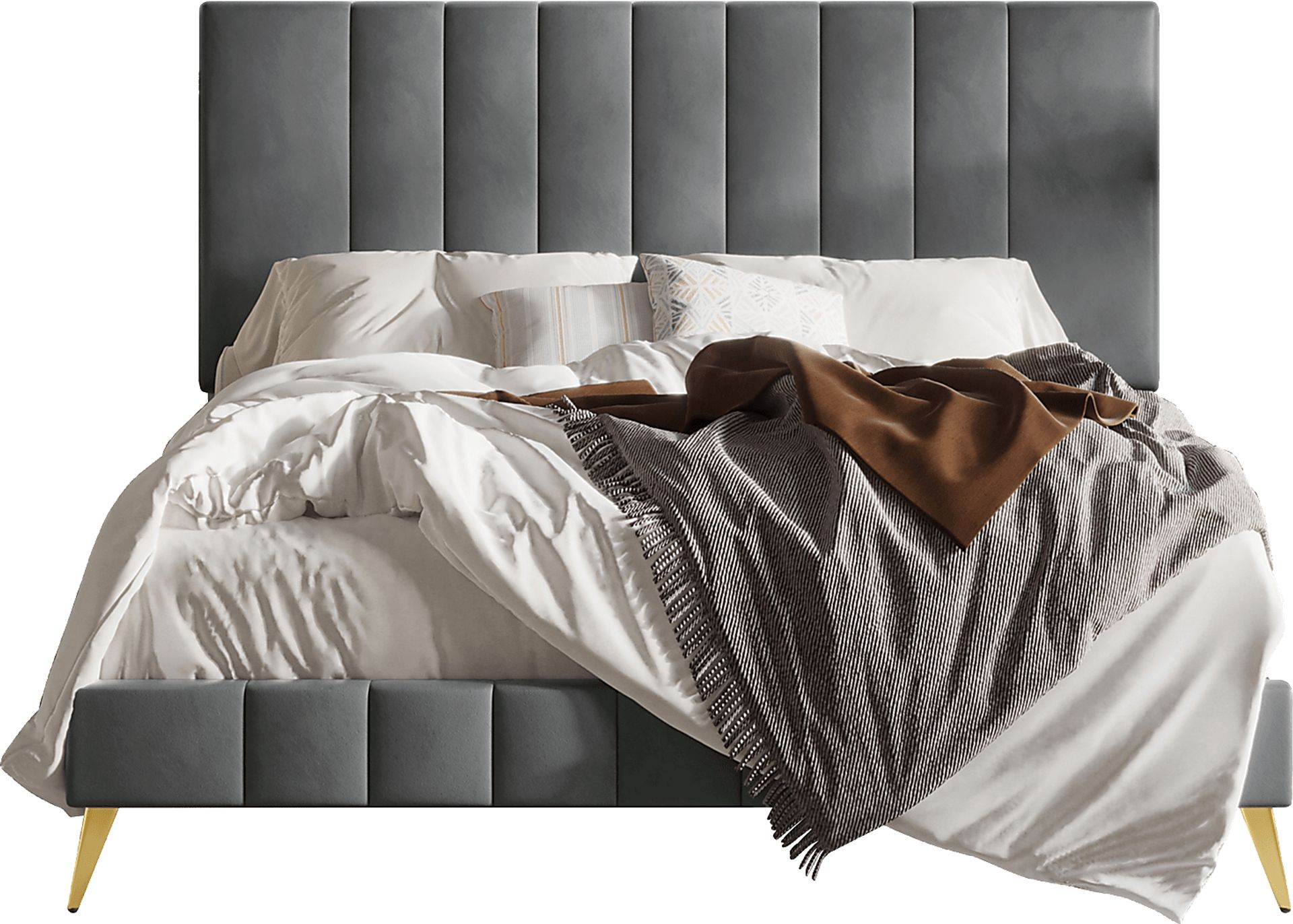 Coleta Gray King Bed - Image 3
