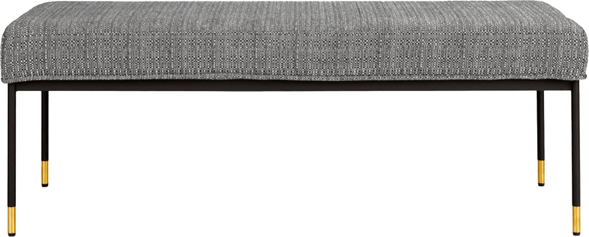 Coletero Charcoal Black,Gray Polyester Fabric Bench | Rooms to Go