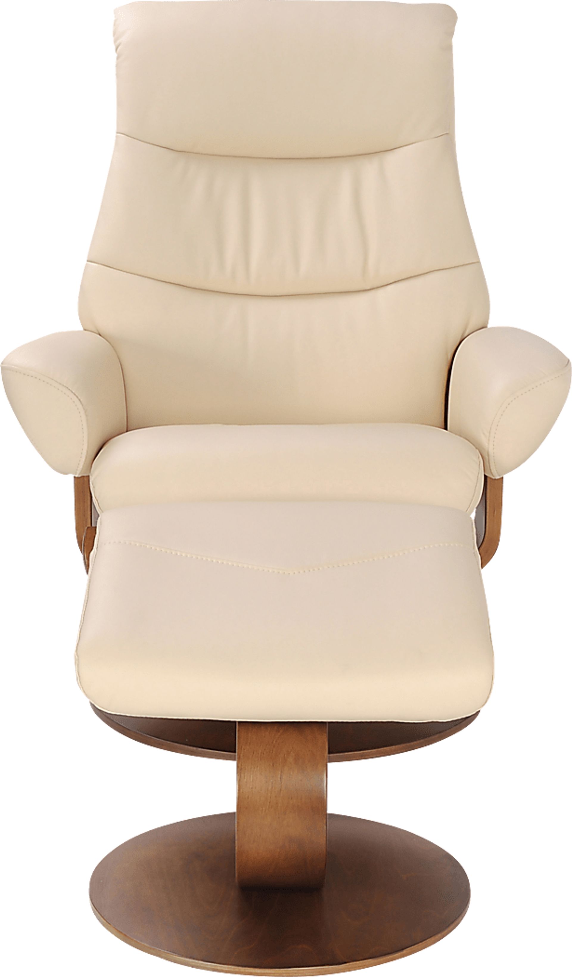Colewood Cream Recliner & Ottoman - Image 2