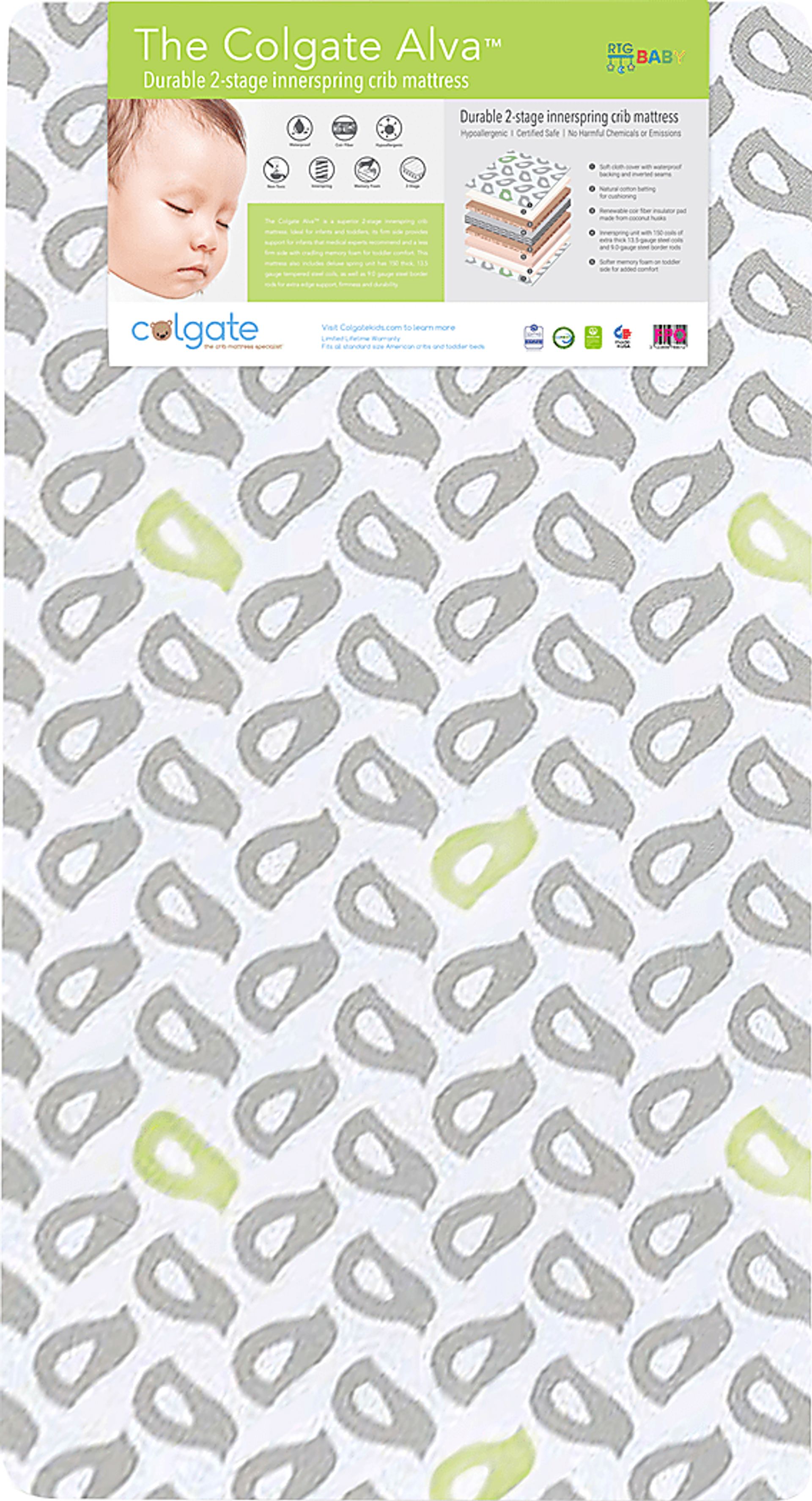 Colgate Alva Dual-Firmness Crib Mattress - Image 1