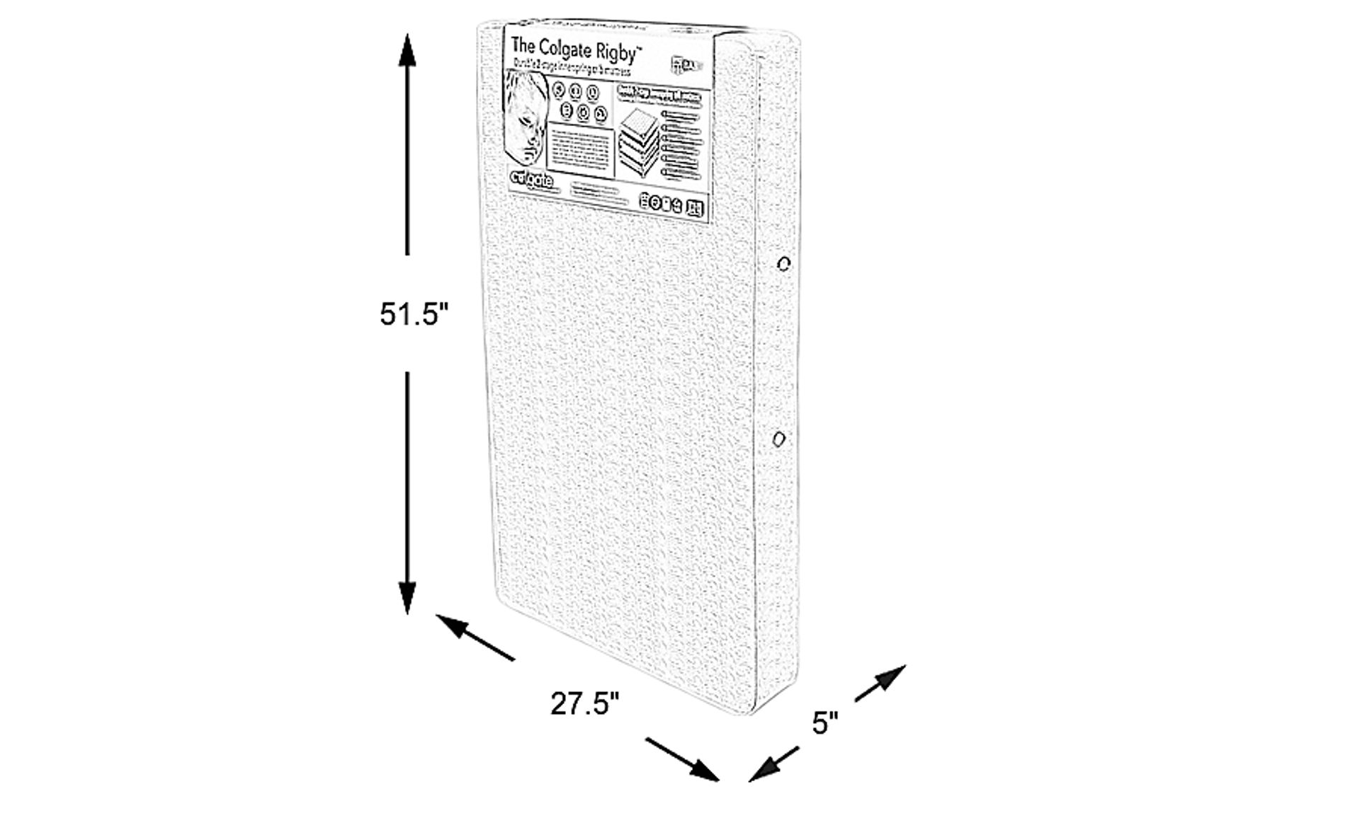 Dimension Image. Please refer to the Dimension Tab on this page for dimension details.