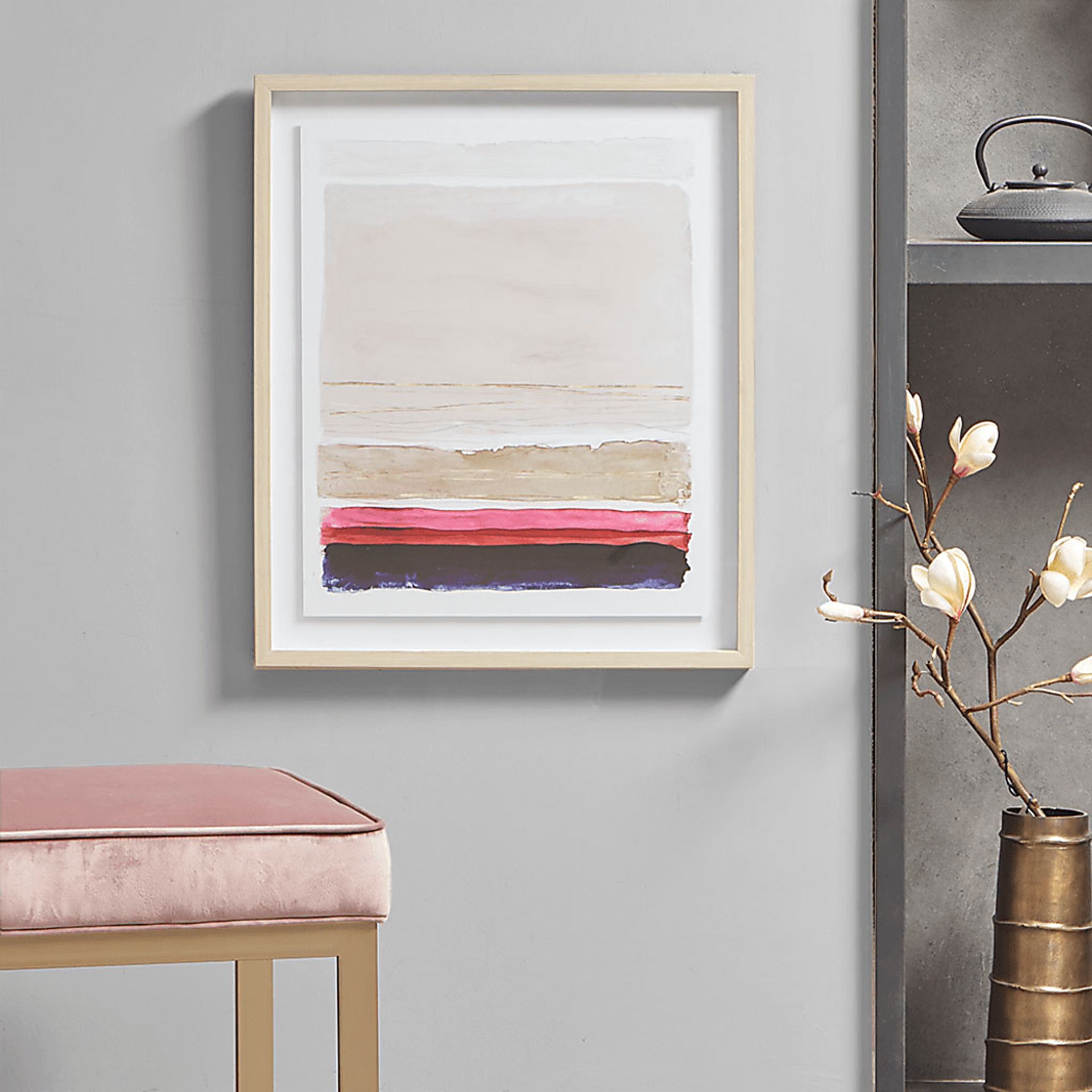 Colgett Multi Framed Glass Wall Art - Image 6