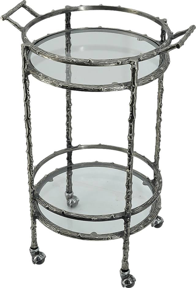 Collenback Silver Bar Cart - Thumbnail - Image 1