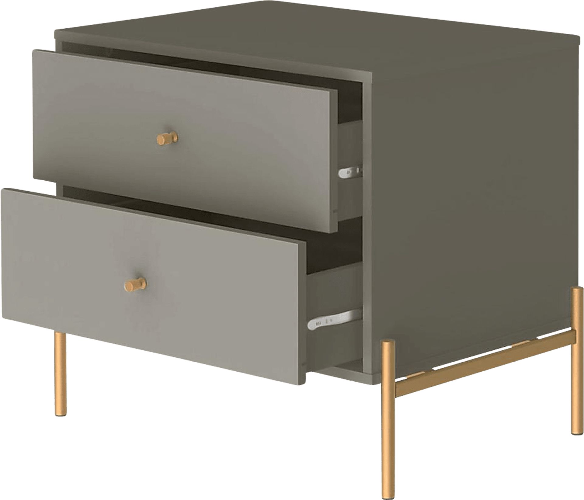 Colletta II Gray Nightstand - Image 1