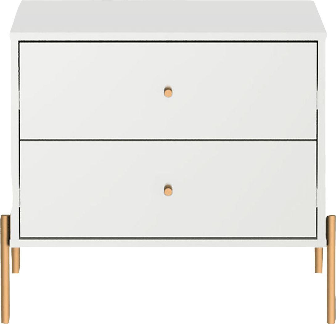 Colletta II White Nightstand
