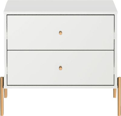 Colletta II White Nightstand