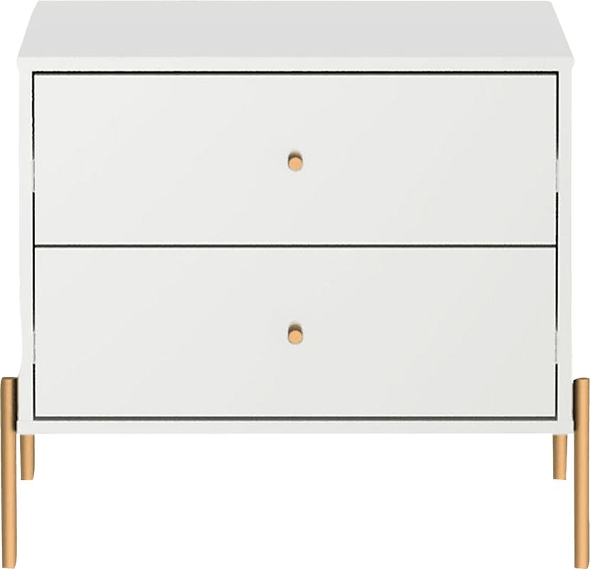 Colletta II White Nightstand