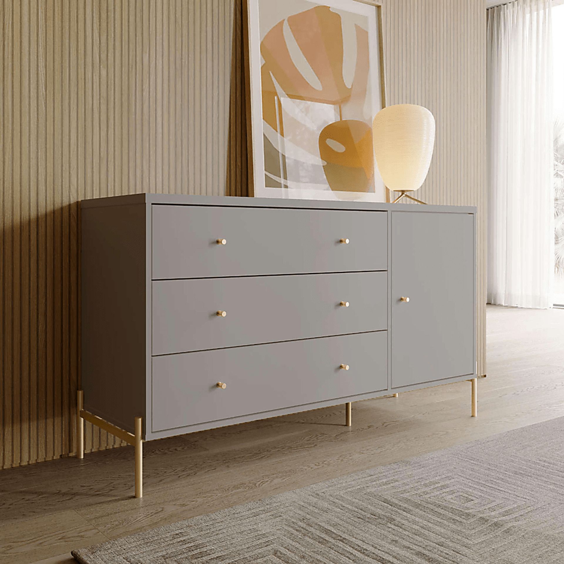 Colletta V Gray Dresser - Image 2