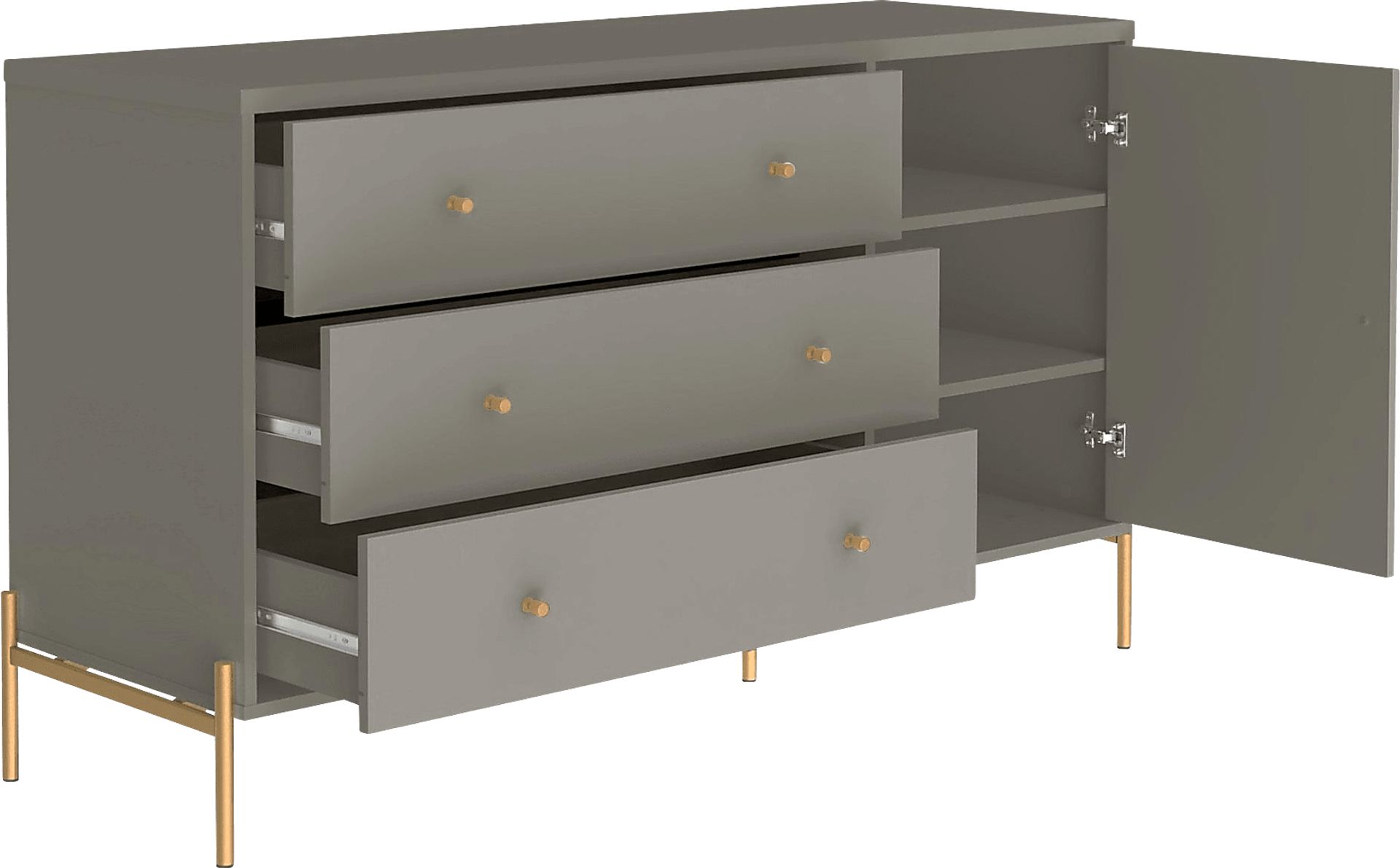 Colletta V Gray Dresser - Image 3