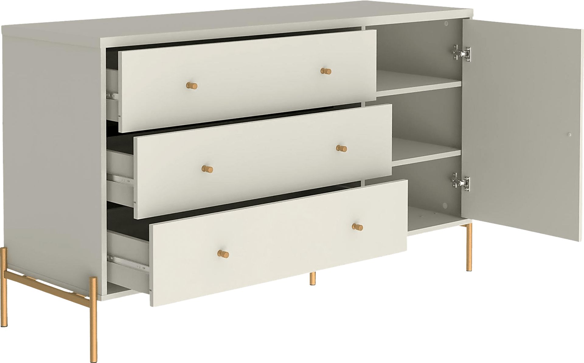 Colletta V Off-White Dresser - Image 6