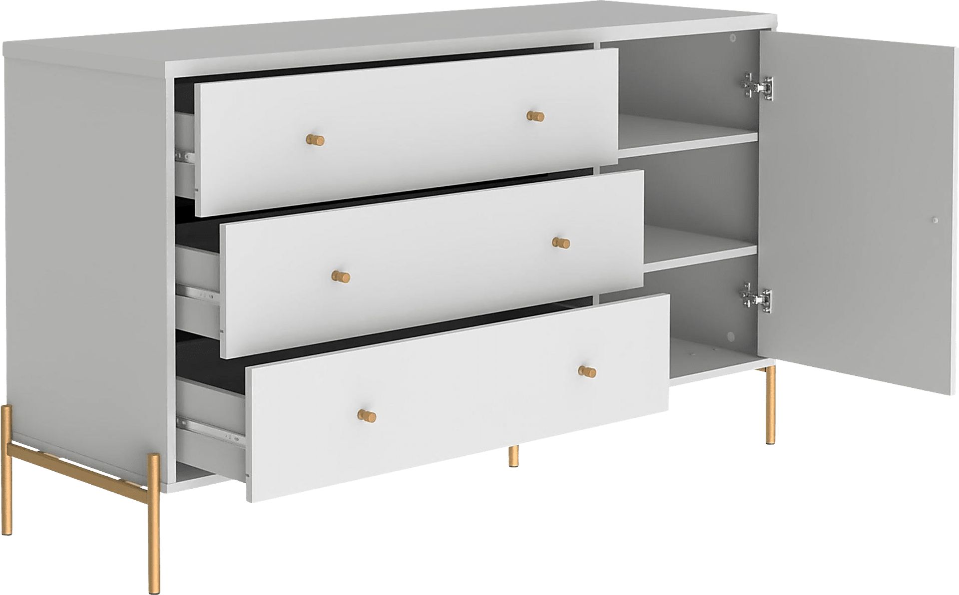 Colletta V White Dresser - Image 4