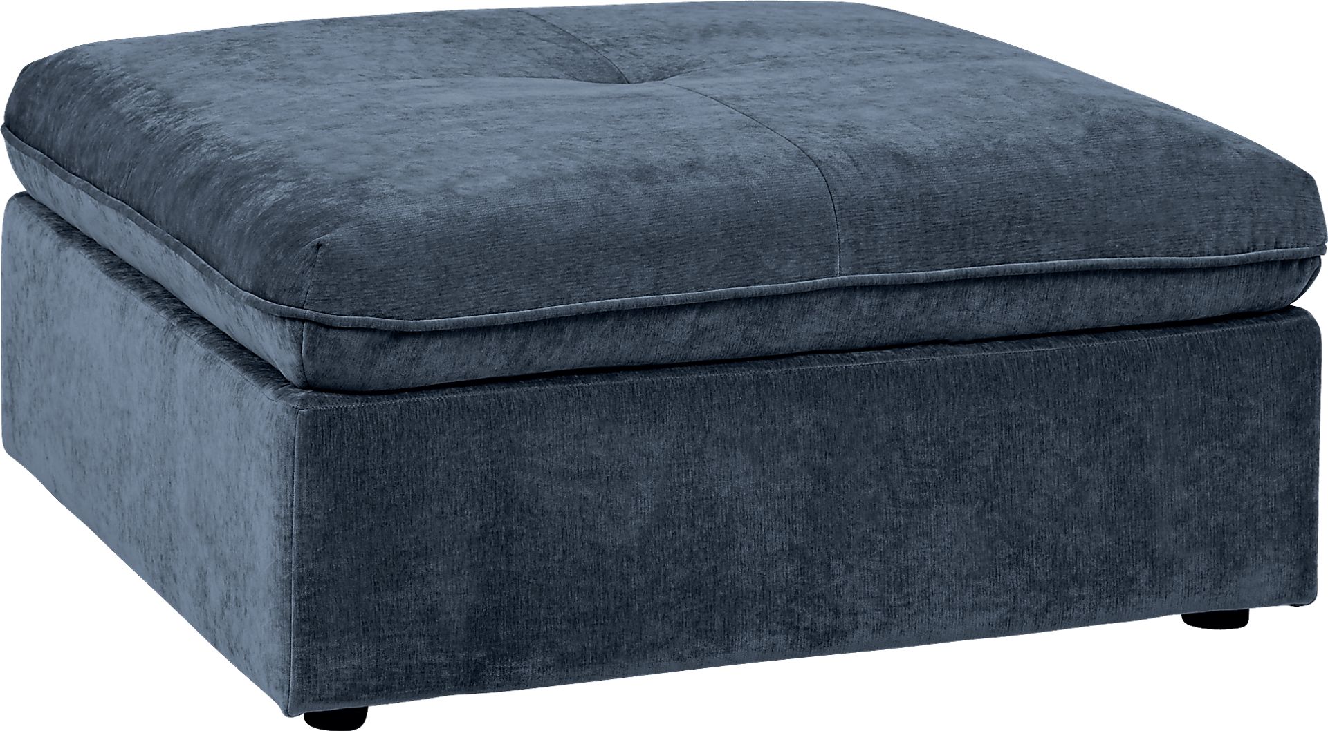 Collier Navy Ottoman - Image 1
