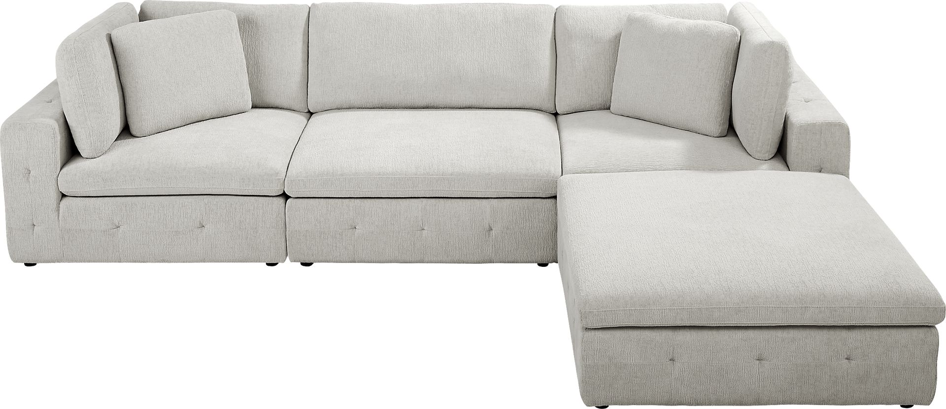 Collin Park Gray 4 Pc Sectional - Image 3