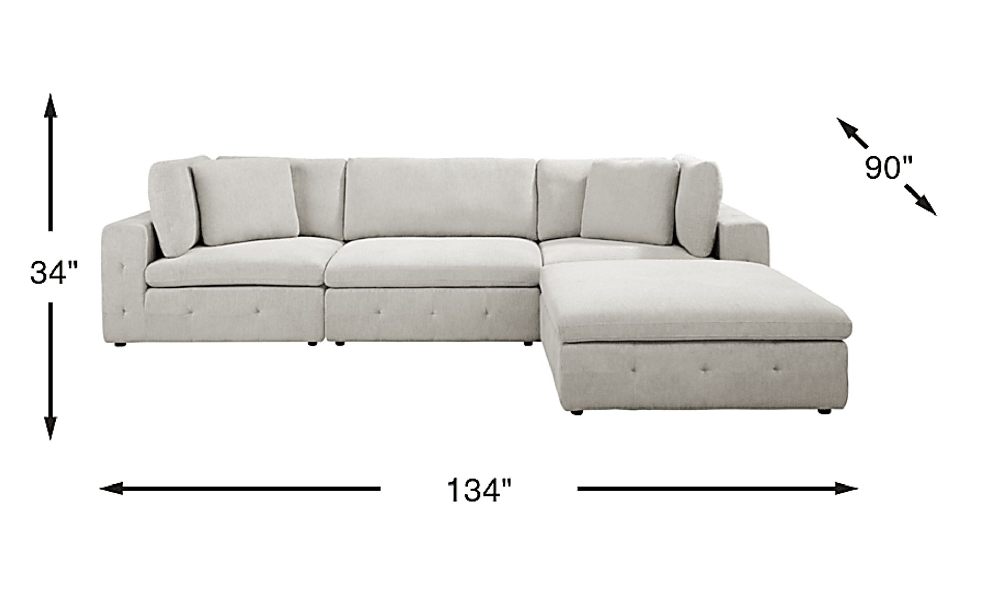 Dimension Image. Please refer to the Dimension Tab on this page for dimension details.