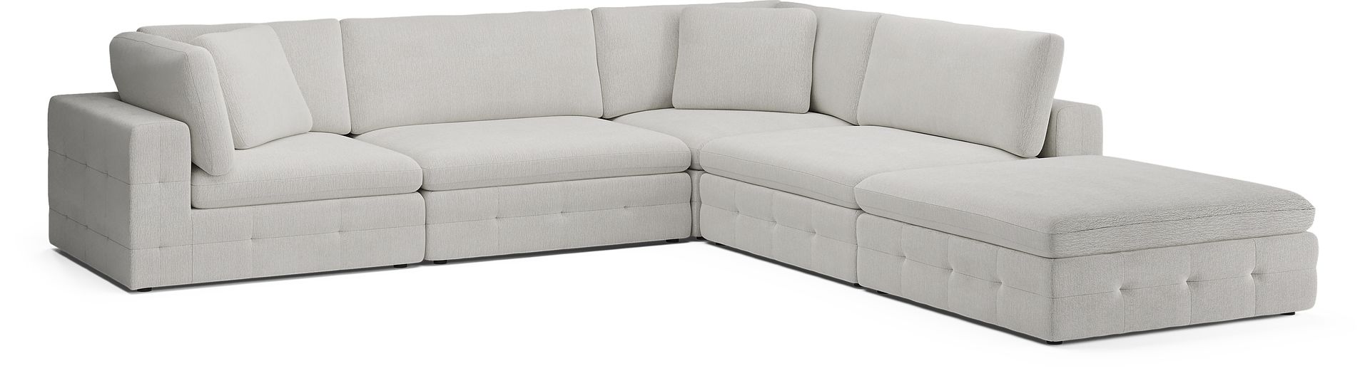 Collin Park Gray 5 Pc Sectional - Image 3