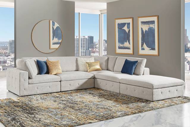 Collin Park Gray 5 Pc Sectional - Thumbnail - Image 2