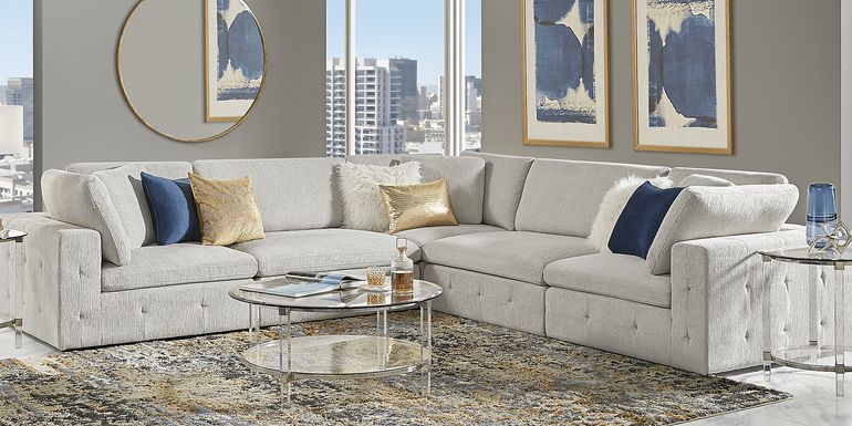 Collin Park Gray 5 Pc Sectional