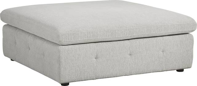 Collin Park Gray Ottoman - Thumbnail - Image 1