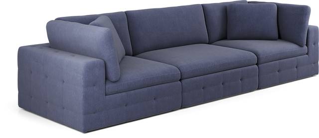 Collin Park Indigo 3 Pc Sofa - Thumbnail - Image 2