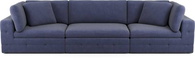 Collin Park Indigo 3 Pc Sofa - Thumbnail - Image 1