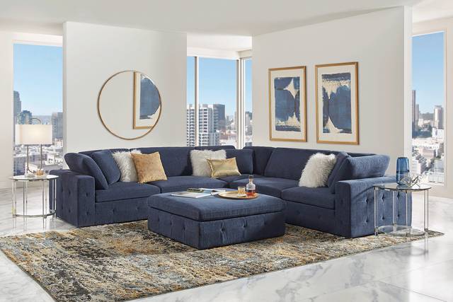 Collin Park Indigo 5 Pc Sectional - Thumbnail - Image 2