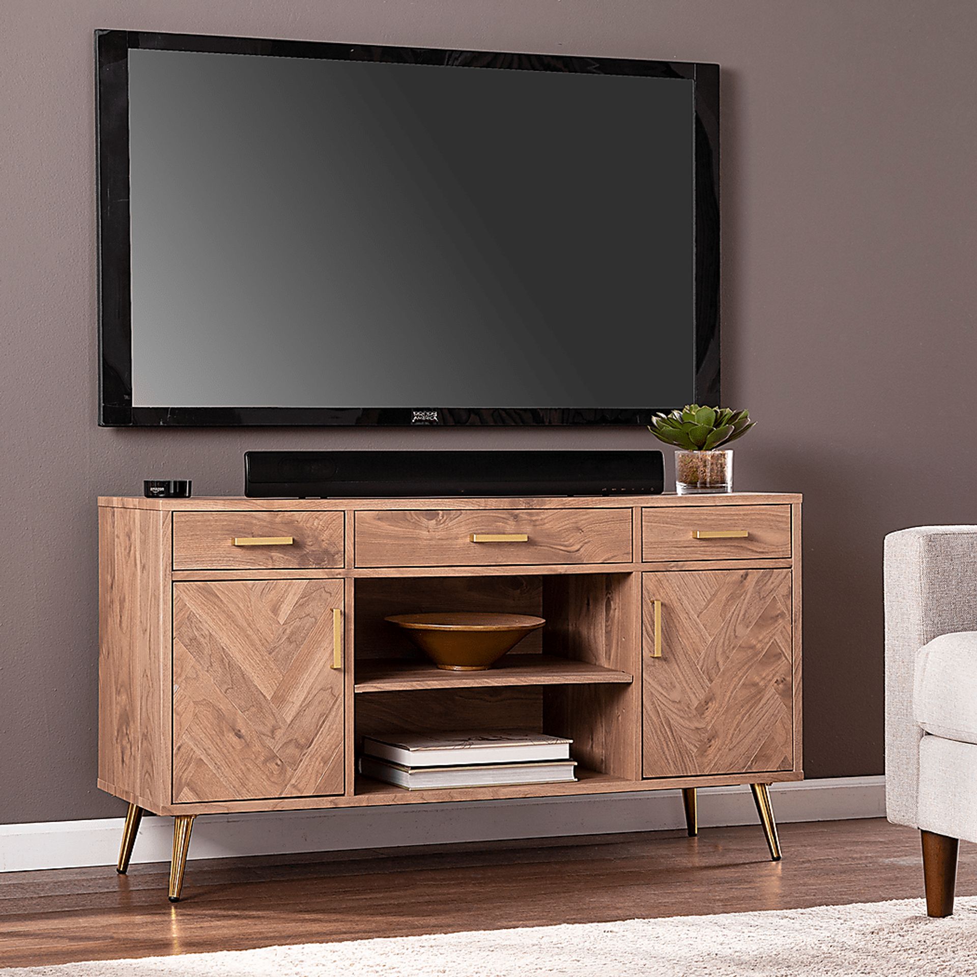 Collingdale Brown 48 in. Console - Image 5