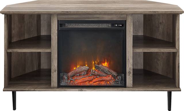 Collington Gray 48 in. Console, With Electric Fireplace - Thumbnail - Image 2