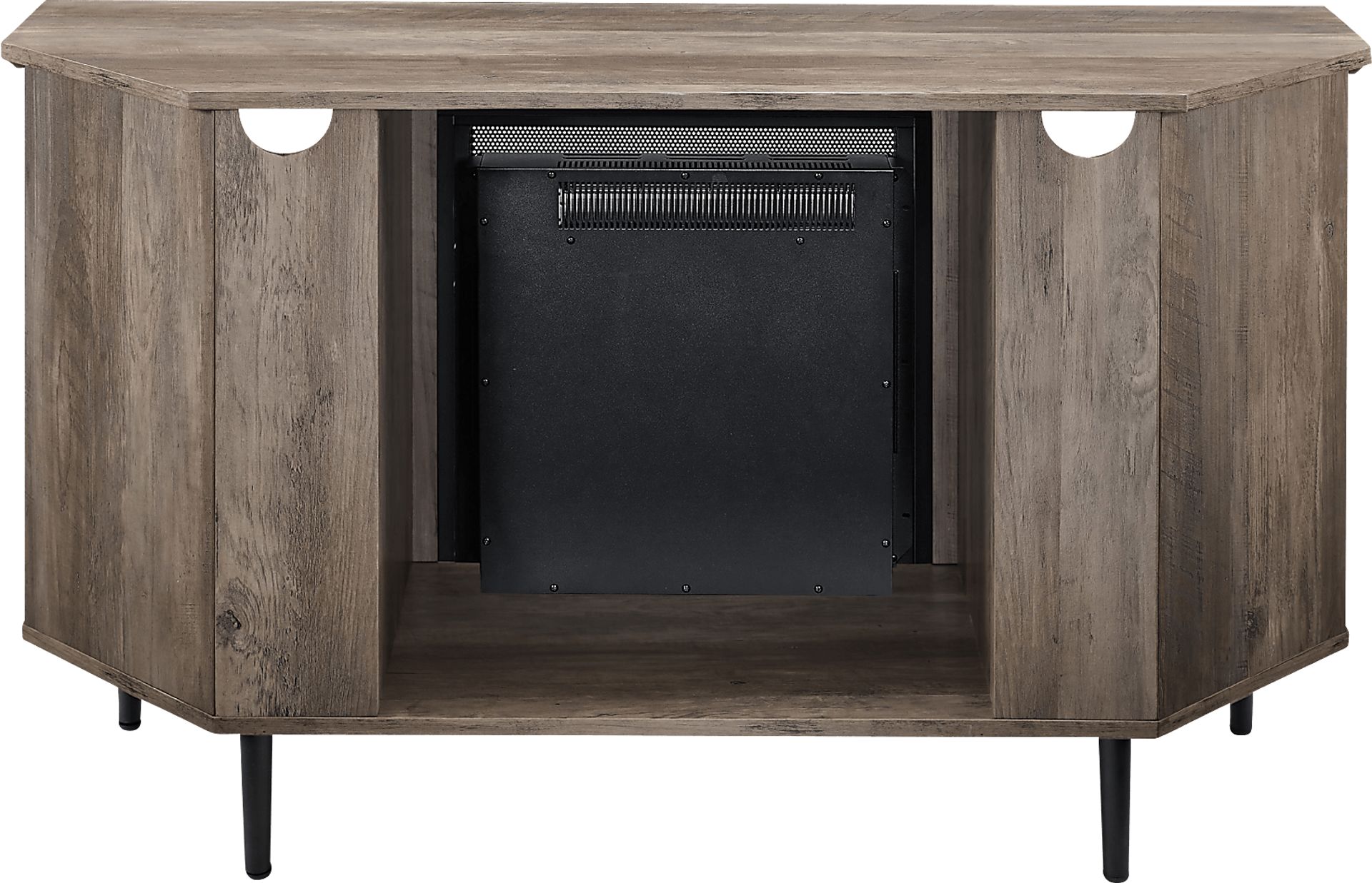 Collington Gray 48 in. Console, With Electric Fireplace - Image 3