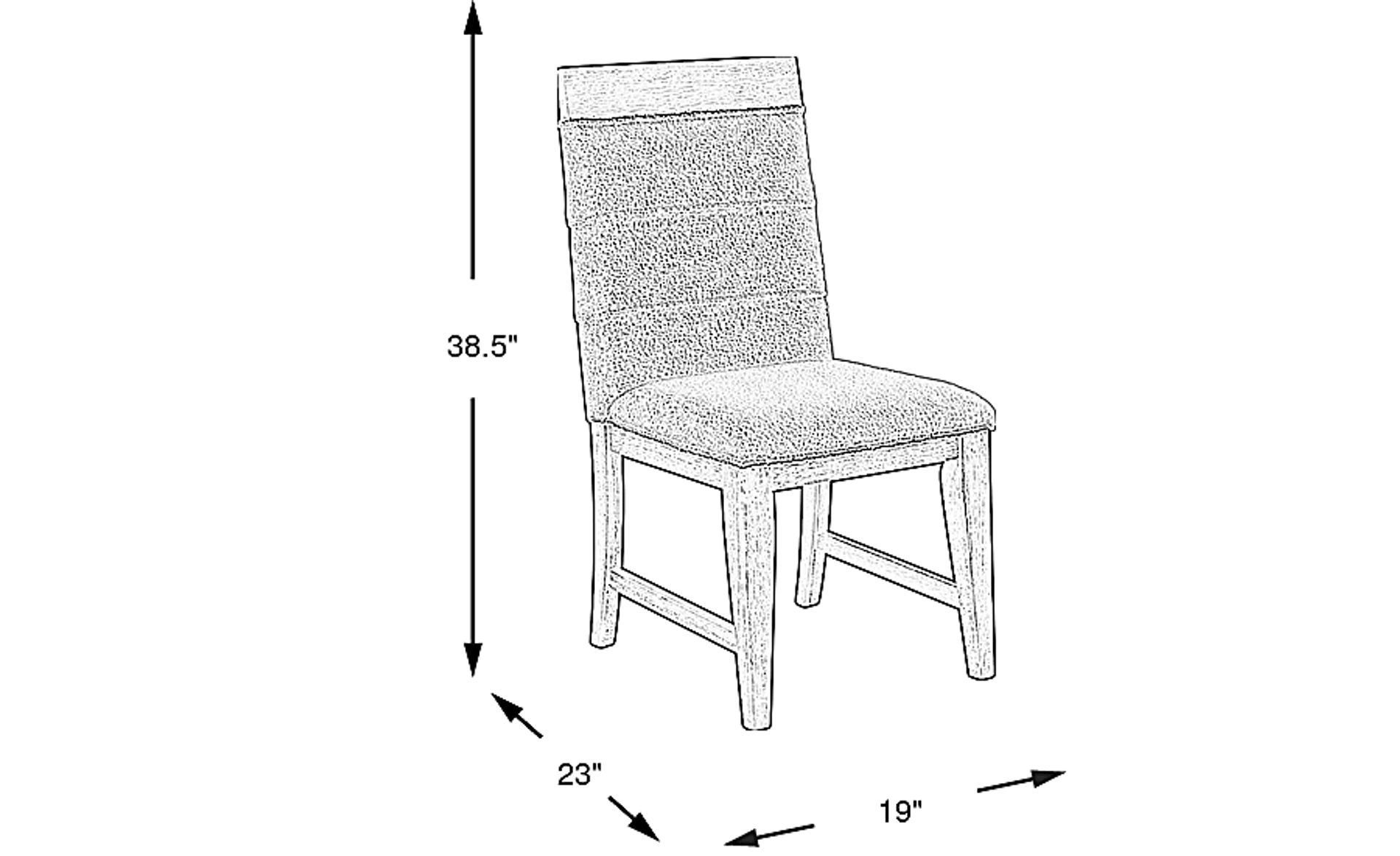Dimension Image. Please refer to the Dimension Tab on this page for dimension details.