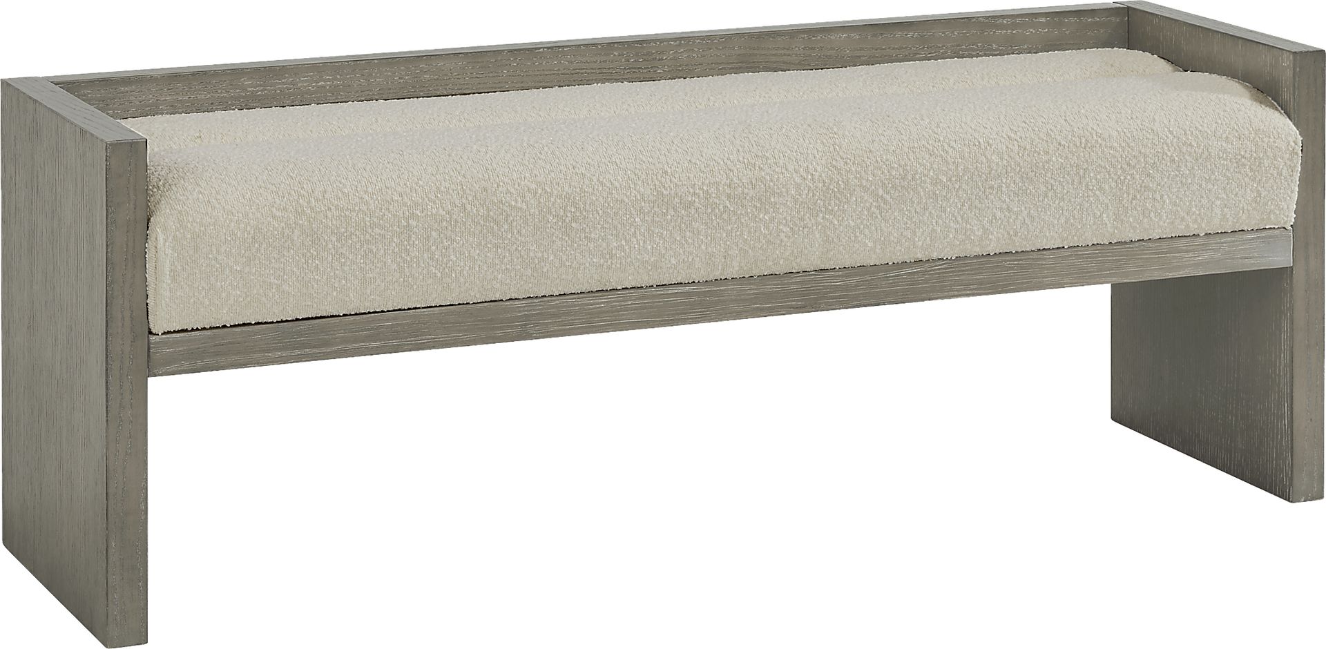 Collins Avenue Washed Wood Bench - Image 1