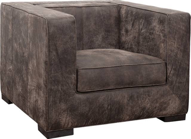 Collinwick Brown Leather Accent Chair - Thumbnail - Image 1