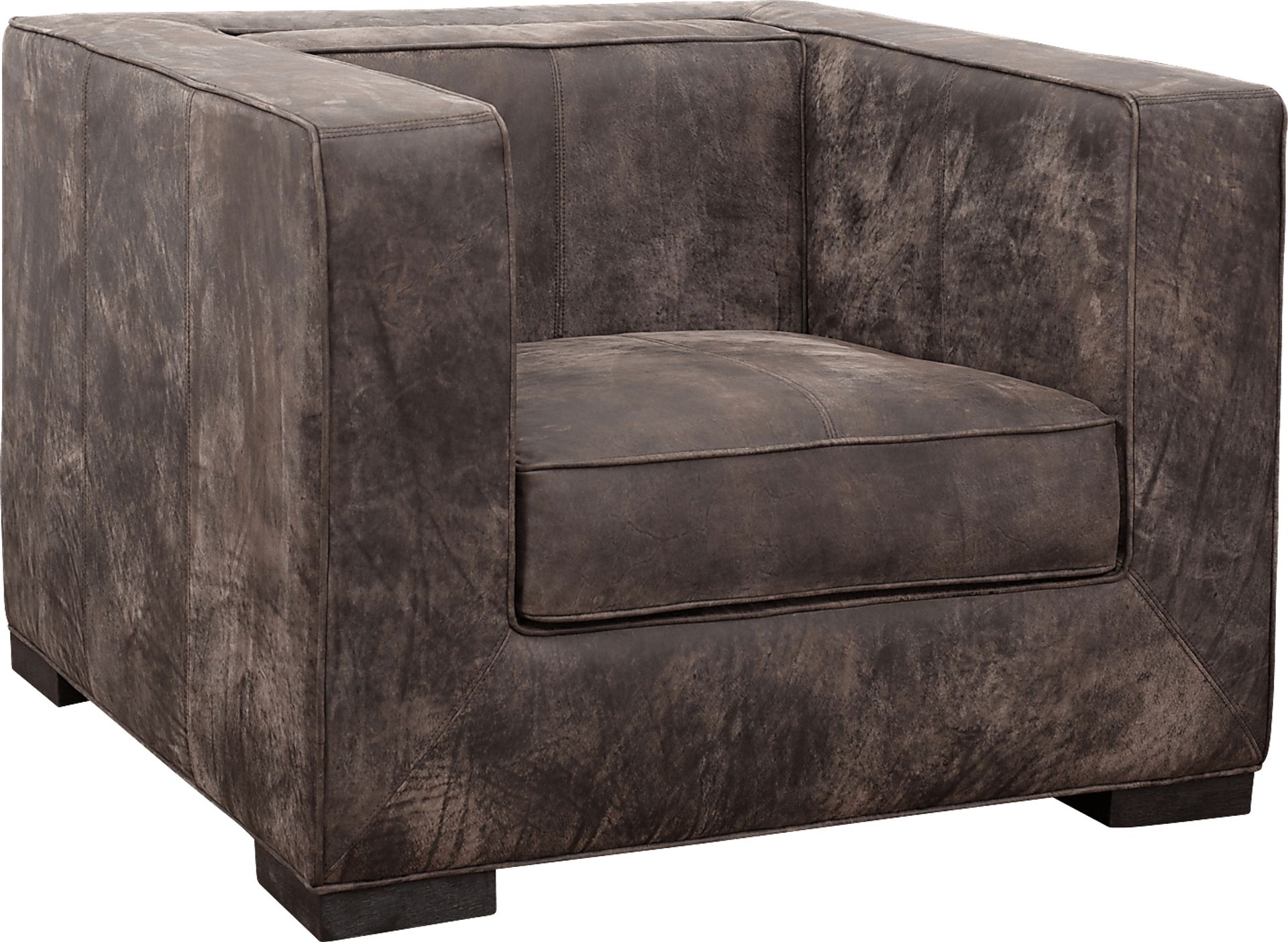 Collinwick Brown Leather Accent Chair - Image 1