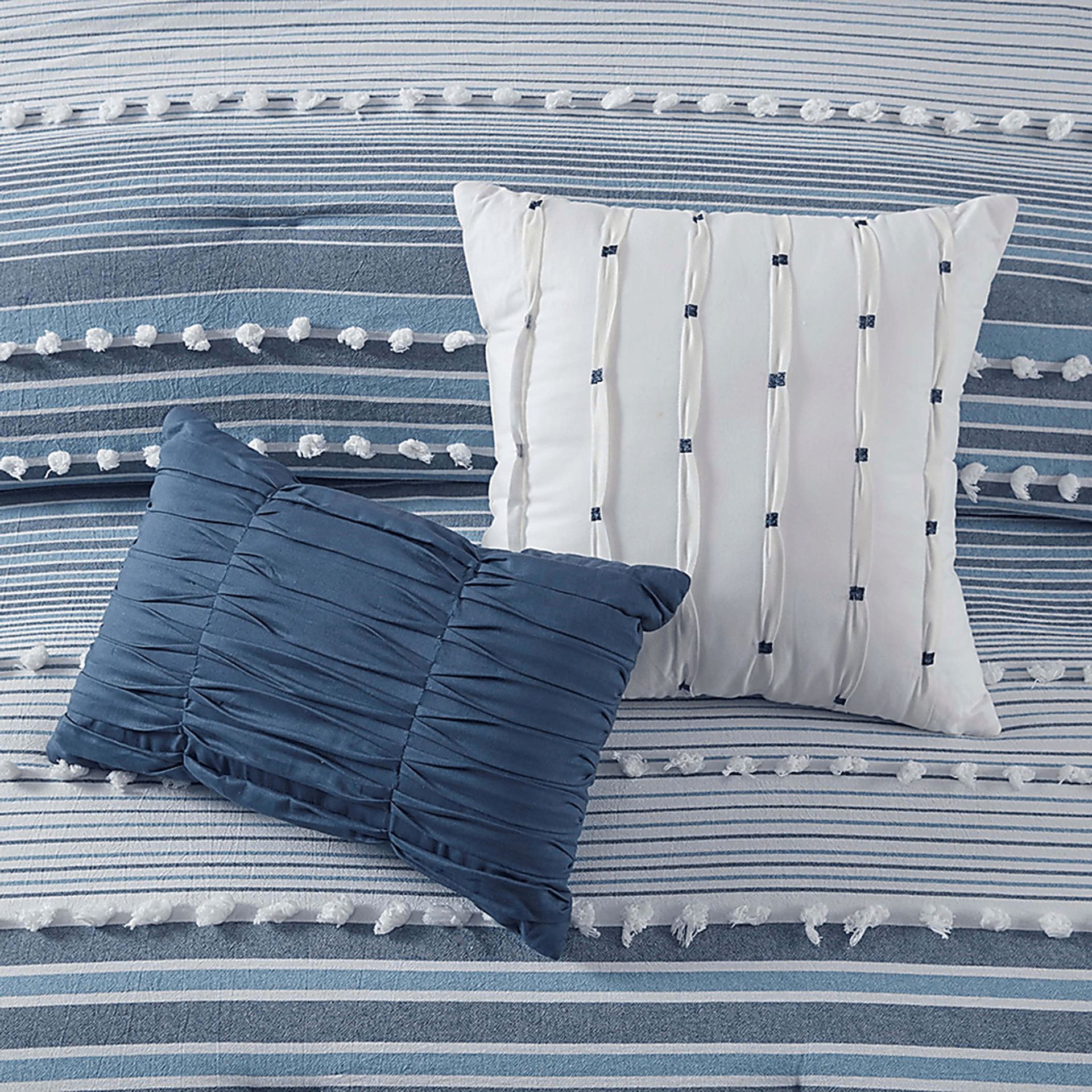 Collo Blue Full Comforter Set - Image 9
