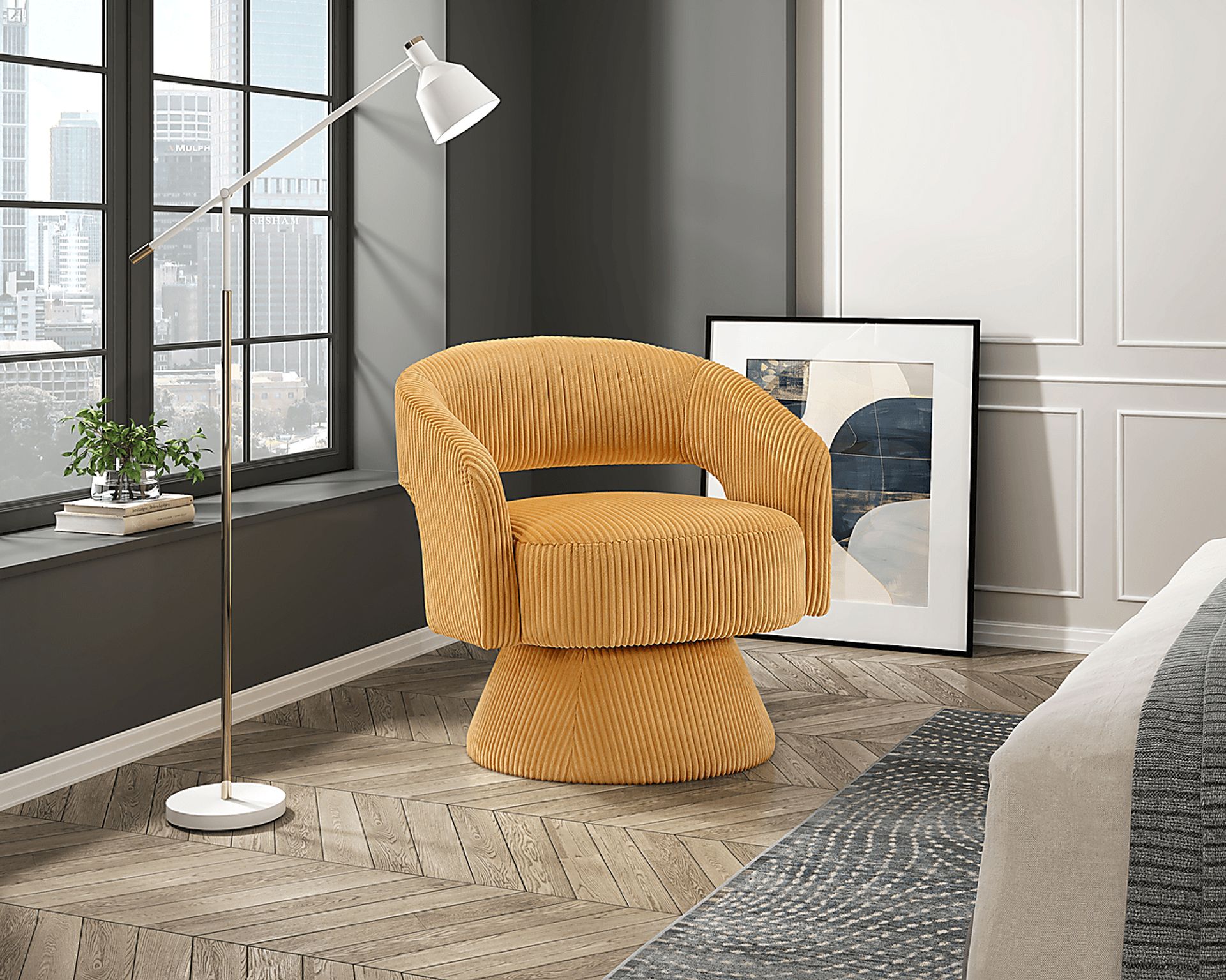 Collton Yellow Accent Chair - Image 2
