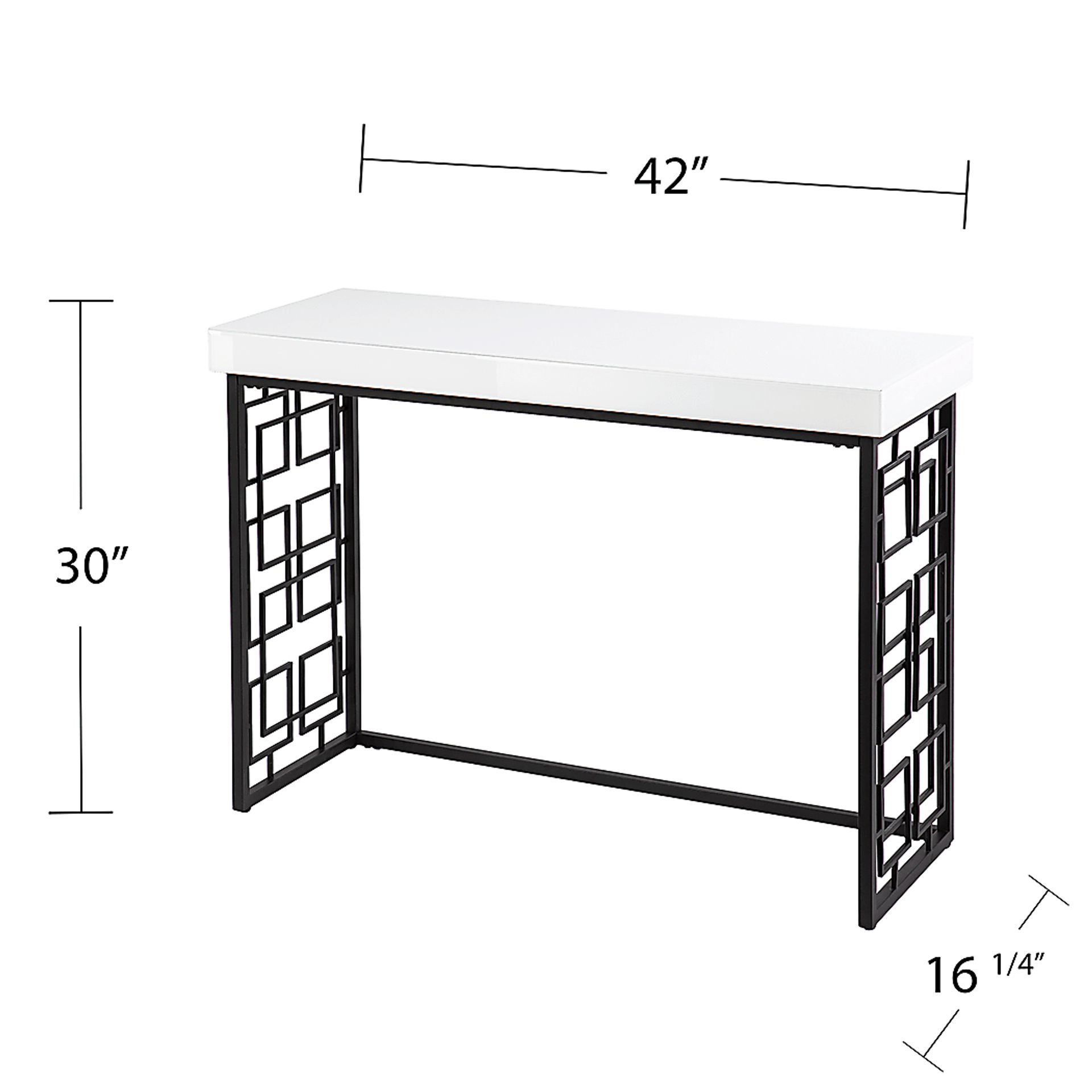 Collvile White Sofa Table - Image 8