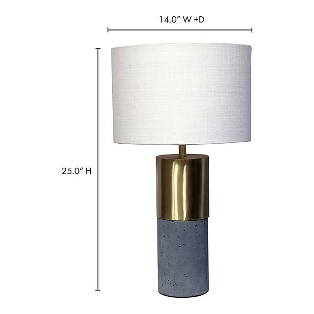 Colon Gray Table Lamp - Thumbnail - Image 3
