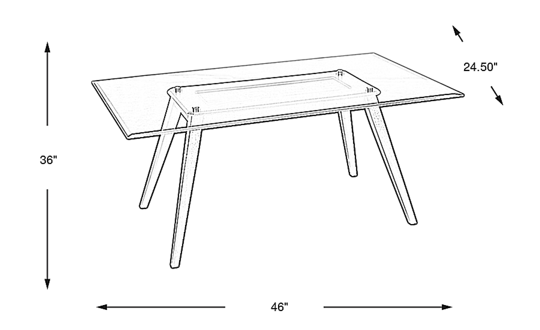 Colonia Hills 72 in. Espresso Rectangle Dining Table