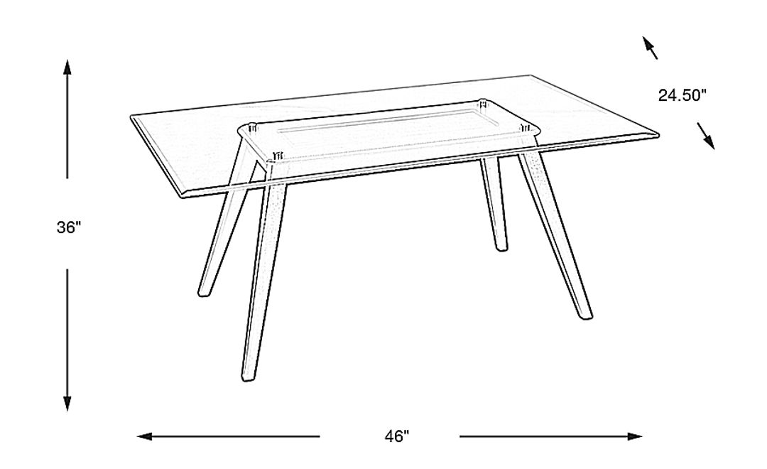 Colonia Hills 72 in. Espresso Rectangle Dining Table