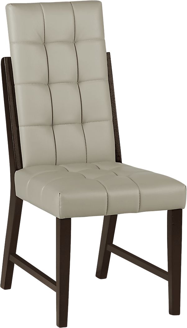 upholstered with tufted back & seat side chair (4)
