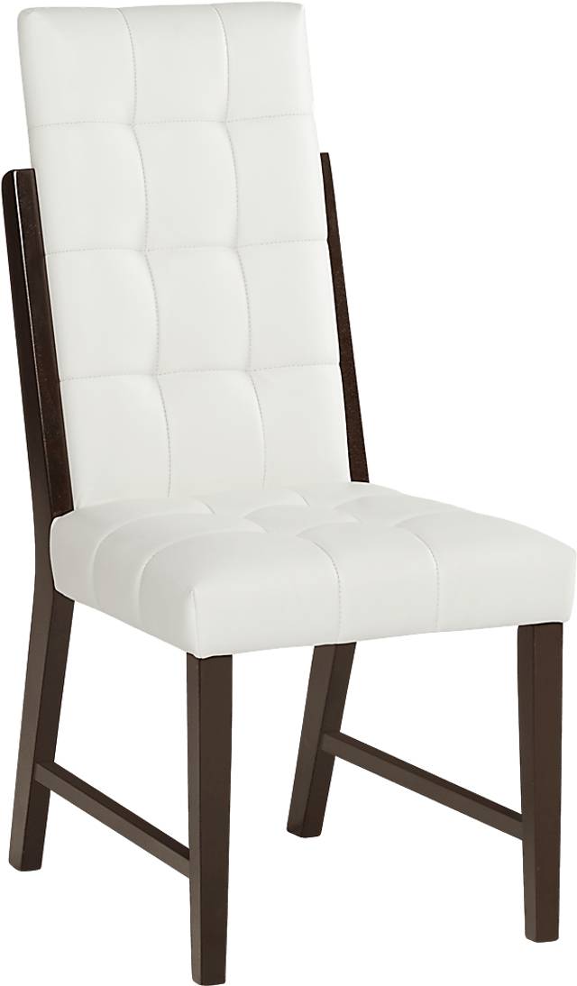 Colonia Hills Espresso 5 Pc 72 in. Rectangle Dining Room with White Chairs - Thumbnail - Image 3