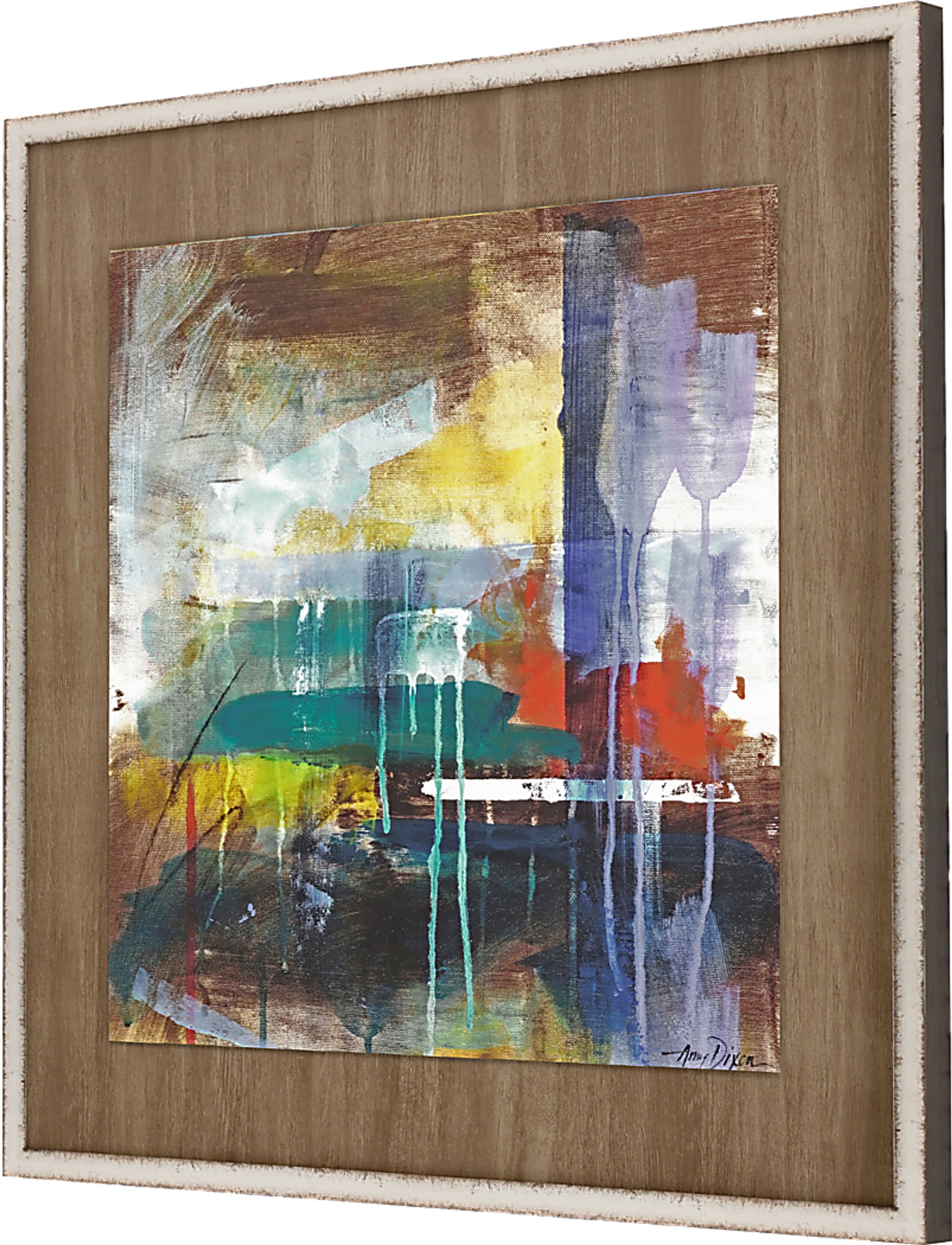 Color Madness I Brown Framed Artwork - Image 3