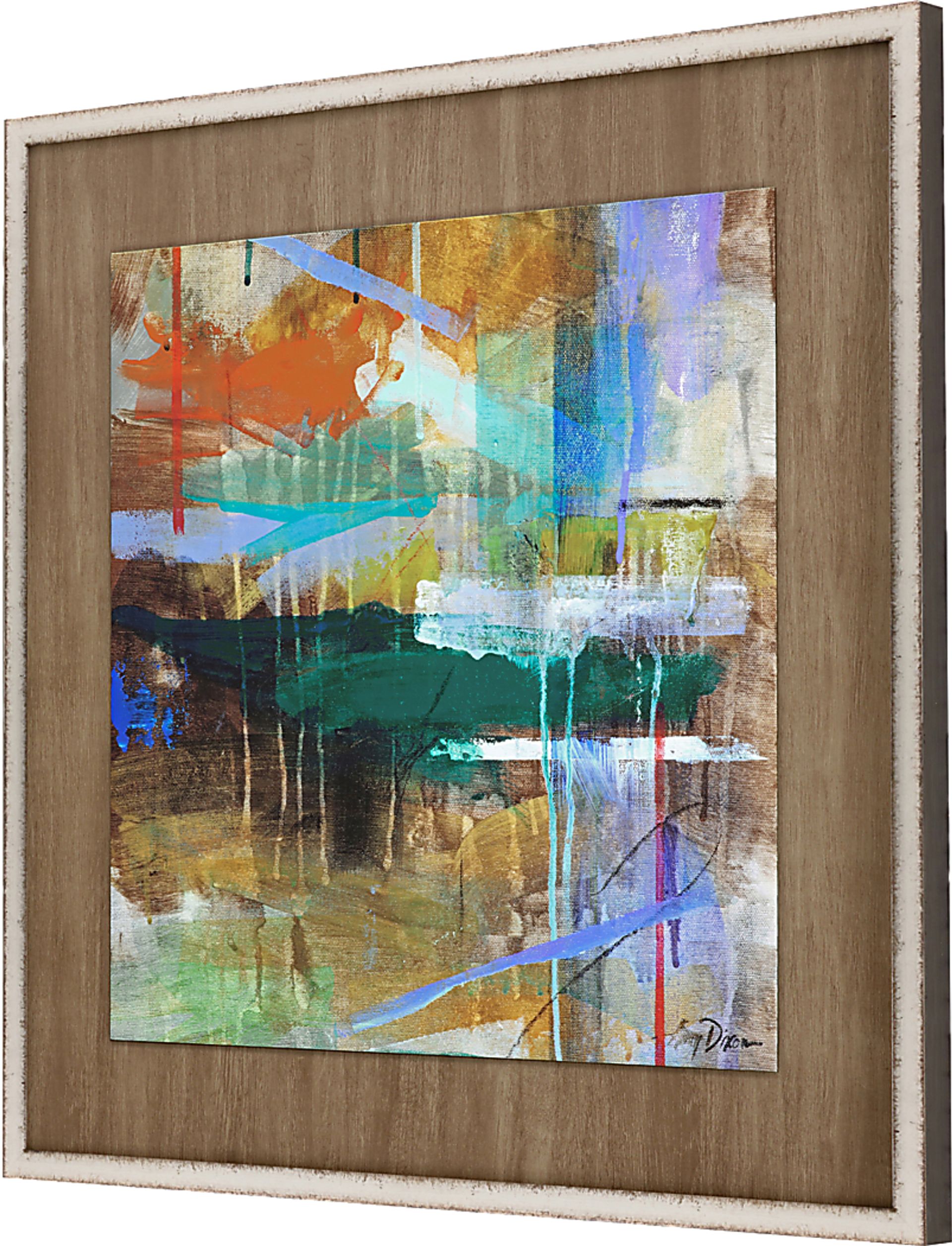 Color Madness III Brown Framed Artwork - Image 3