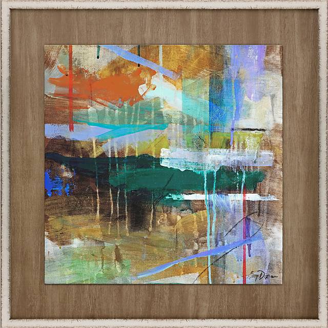 Color Madness III Brown Framed Artwork - Thumbnail - Image 1