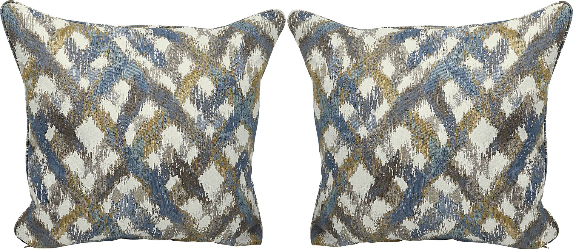 Color Splash Indigo Accent Pillows (Set of 2) - Image 1