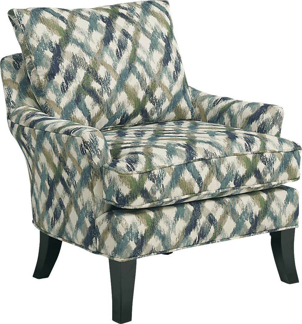 Color Splash Sapphire Blue Polyester Fabric Accent Chair | Rooms to Go