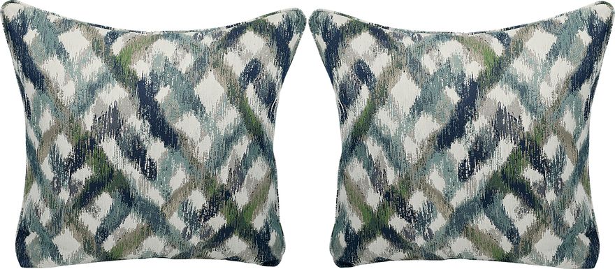 Color Splash Sapphire Accent Pillows (Set of 2)