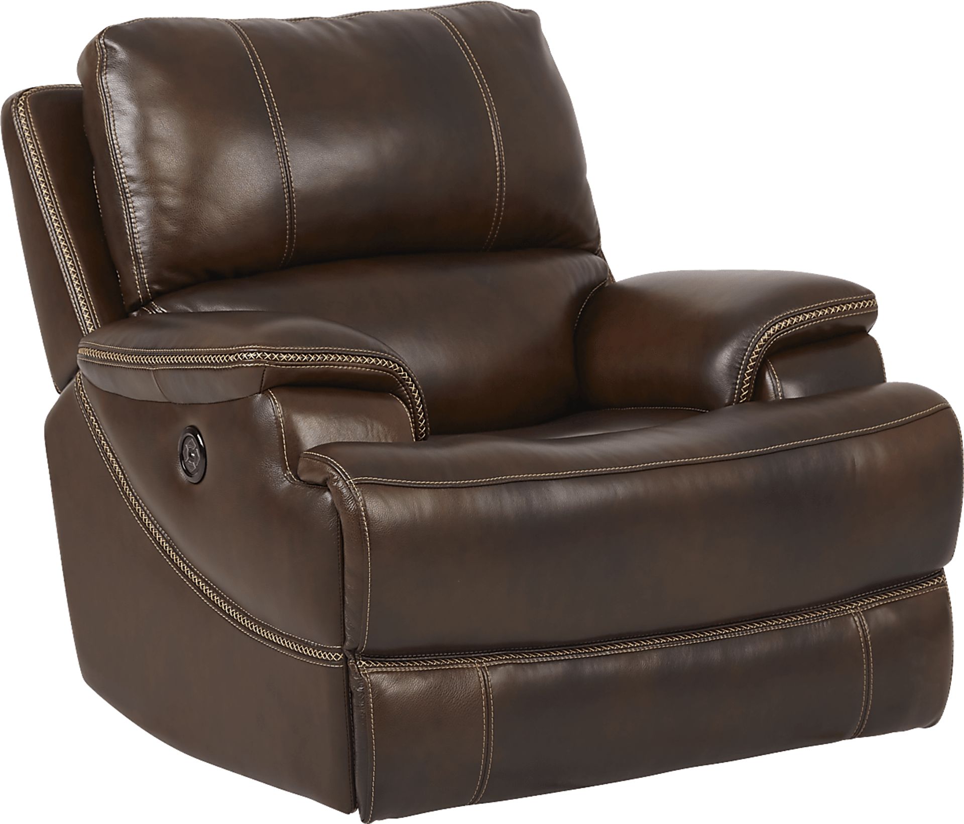Colorado River Brown 3 Pc Leather Living Room with Reclining Sofa - Image 5