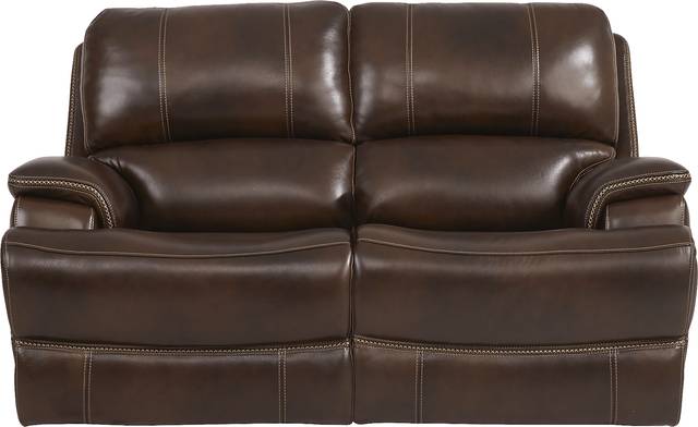 Colorado River Brown 2 Pc Leather Living Room with Reclining Sofa - Thumbnail - Image 4